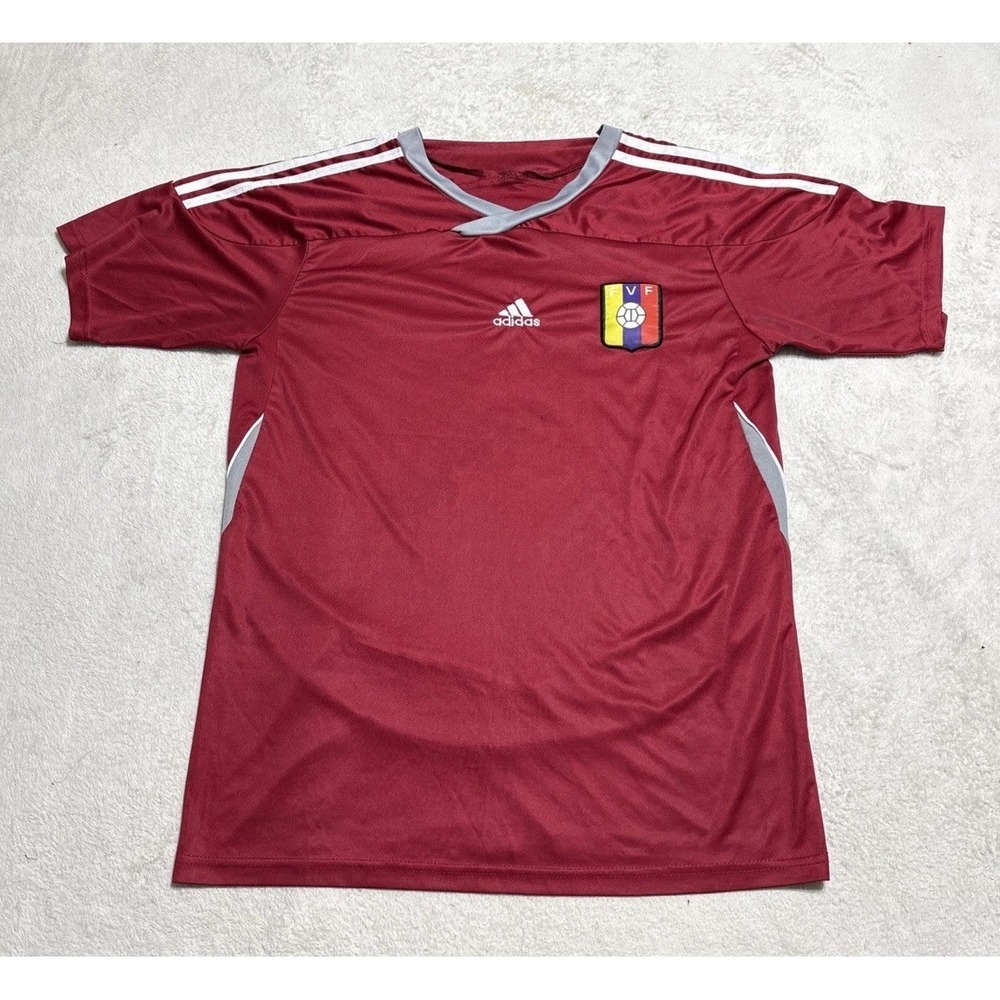 Venezuela FVF 2010-11 Home Soccer Jersey #19 Replica Mens Medium Vinotinto